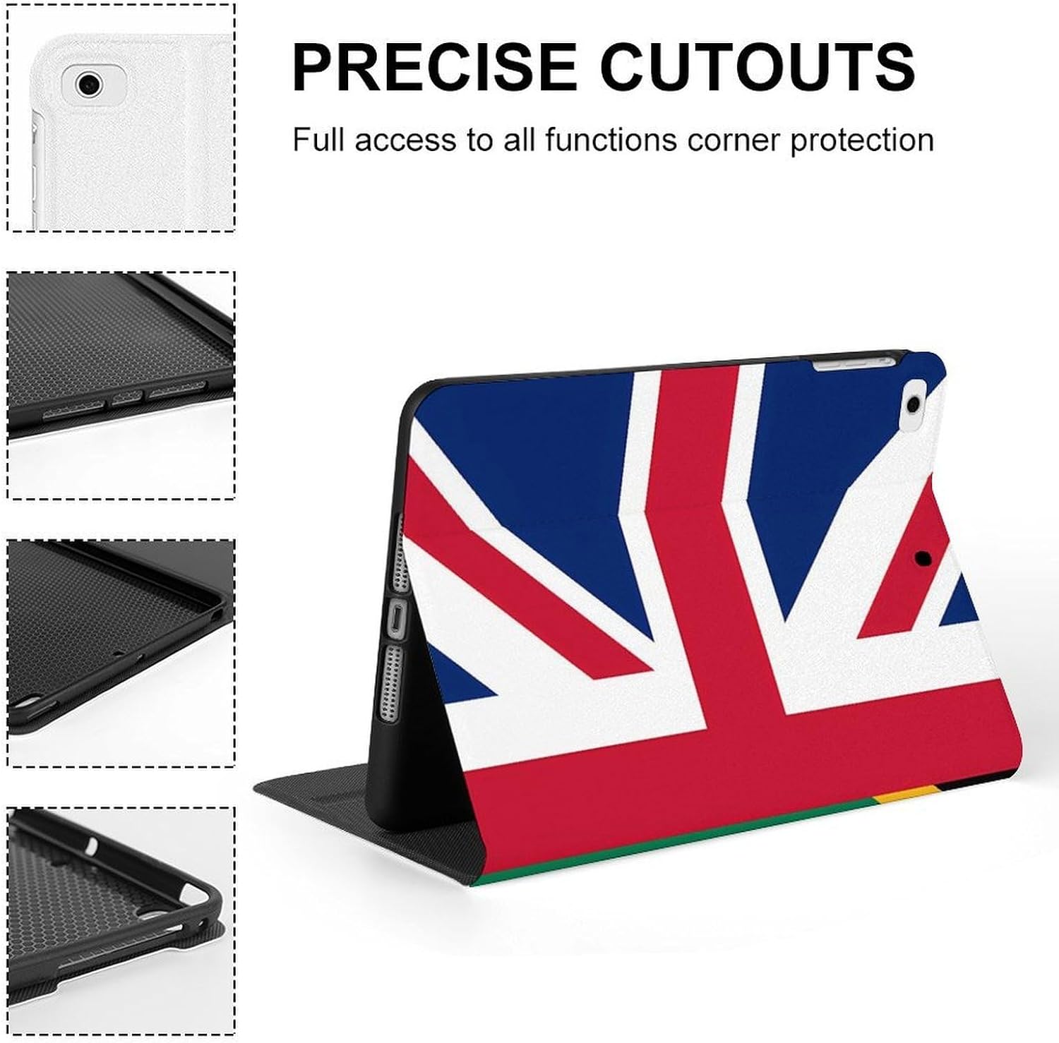 UK South African Flag Fashion Case Protective Cover Adjustable Stand Mini 1/2/3/4/5 (7.9in) image 4