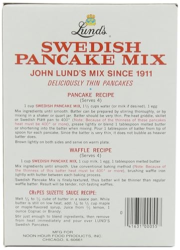 Miniatura 4 de Lunds Mezcla sueca para panqueques, 12 onzas (paquete de 6)