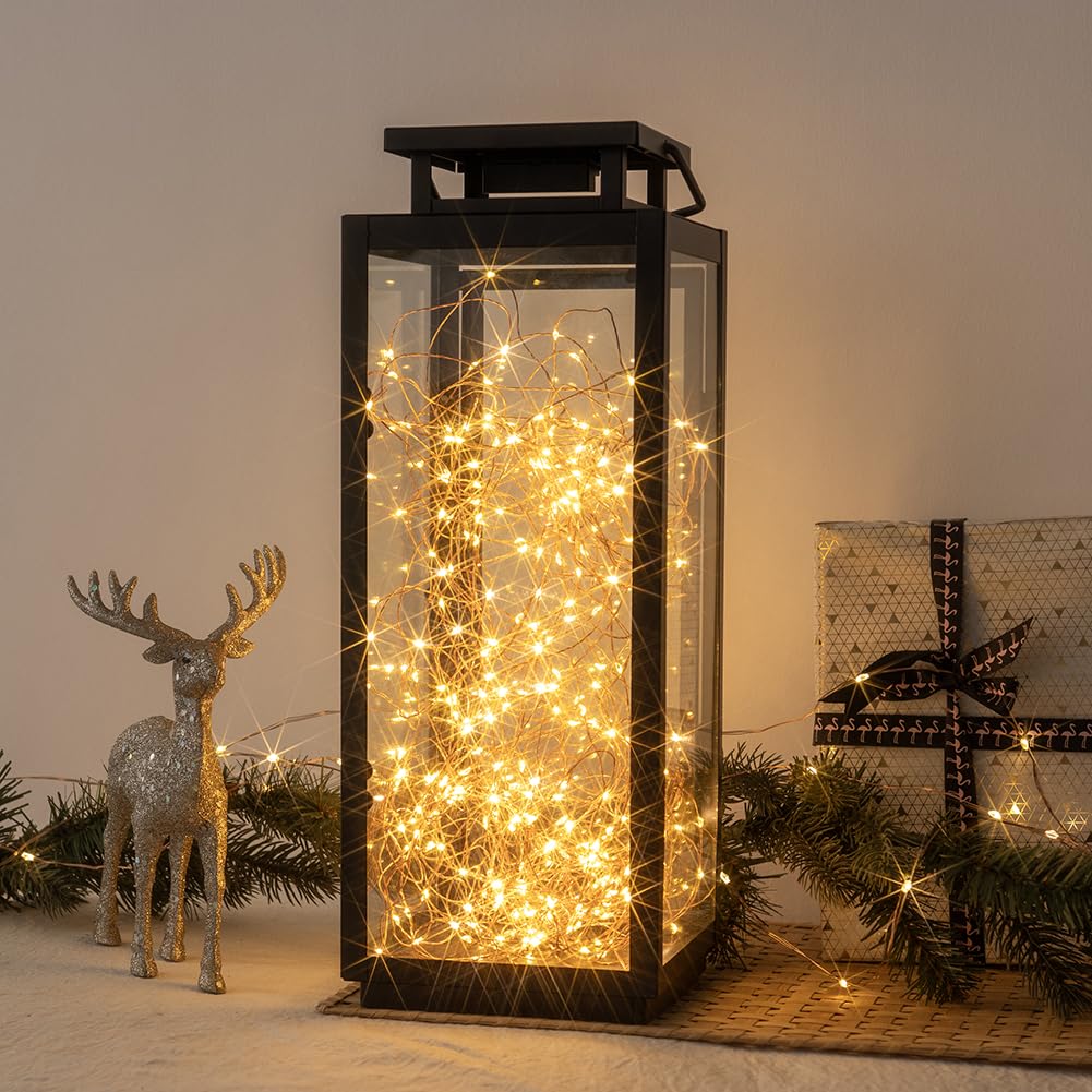 Guirnalda de luces LED 200m, 2000 LED, de cobre, resistente al agua, exterior, con mando a distancia, flexible, luces de hadas, decoración para Navidad, bodas, jardín y fiestas