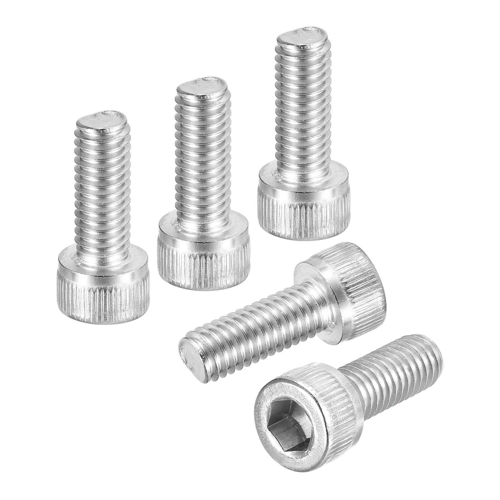 DTGN M6-1x16 Socket Head Cap Screws Bolts - 25Pack - Good for Road Bicycle, Mountain Bike, Auto, Motorcycle - 316 Stainless Steel Hex Head Metric Screws - Silver โ image 1