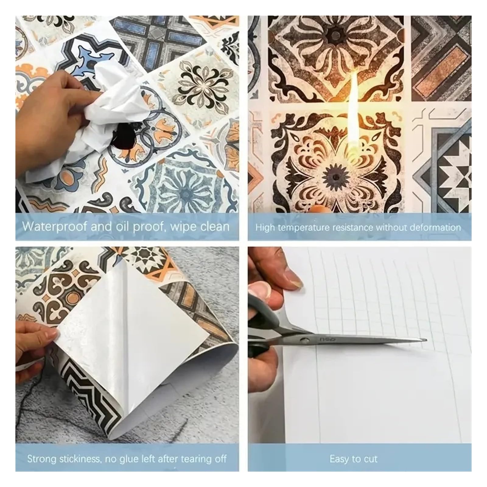 Pellicola Adesiva per Mobili, Carta da parati autoadesiva for mobili cucina 40 cm, piastrelle for bagno, carta impermeabile 3D for armadietti in vinile Carta Adesiva Effetto Marmo(40cmX20m)