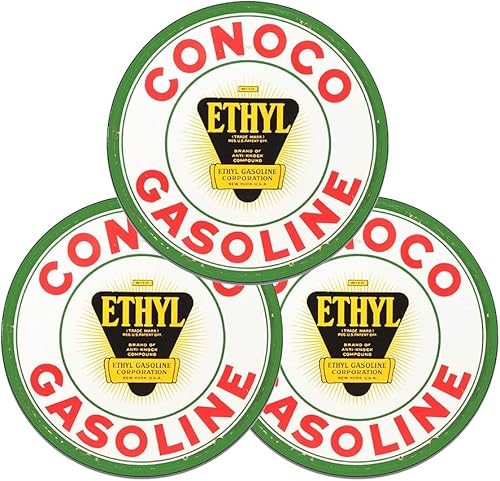 Miniatura 245 de Brotherhood Letrero de gas vintage de reproducción de letreros de metal vintage, letrero redondo de metal para garaje y hogar, 8 pulgadas de Nourse