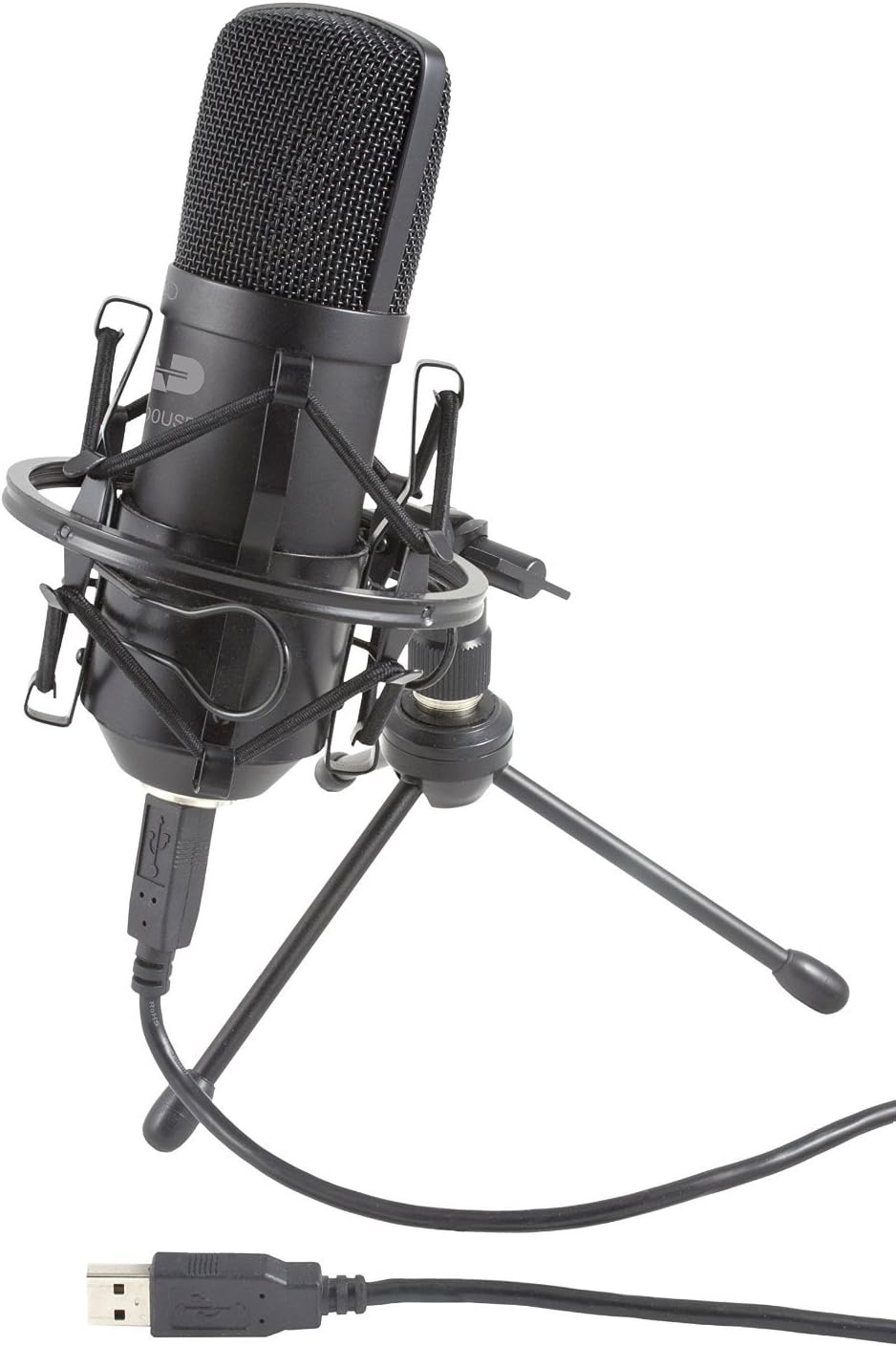CAD AUDIO Premium USB Large Diaphragm Unidirectional Condenser Microphone w / TriPot Stand, 10 ft USB Cable GXL 2600USB