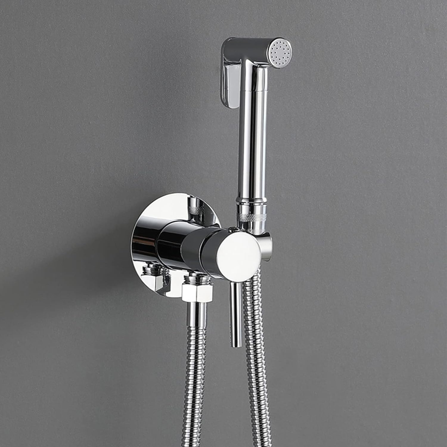 Toilet Shower Kit, Handheld Bidet Sprayer Wall Mounted Thermostatic Mixer with Handheld Sprayer in Toilet Bidet Shower for Personal Hygiene, Cleaning Care