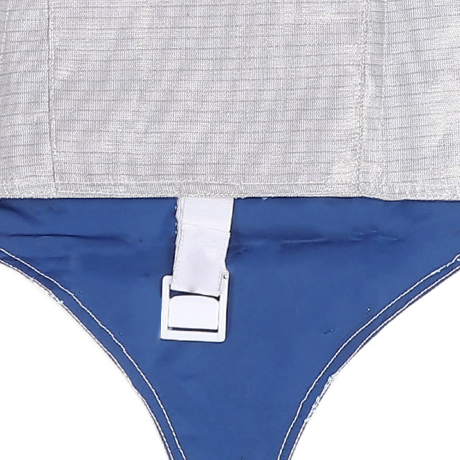 Alomejor Fencing Lame Metallweste mit Verstellbarem Kragen, Langlebige Elektrofechtjacke für Florett-Degensäbel, Trainings-Wettkampfanzug mit Sicheren Verschlüssen, Bequeme Passform