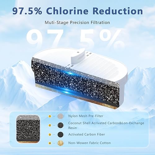 Miniatura 3 de Paquete de 3 filtros de repuesto para sistema de filtración de jarra de gota de agua, filtro de agua compatible con WD-PF-01A Plus, reduce PFOAPFOS,