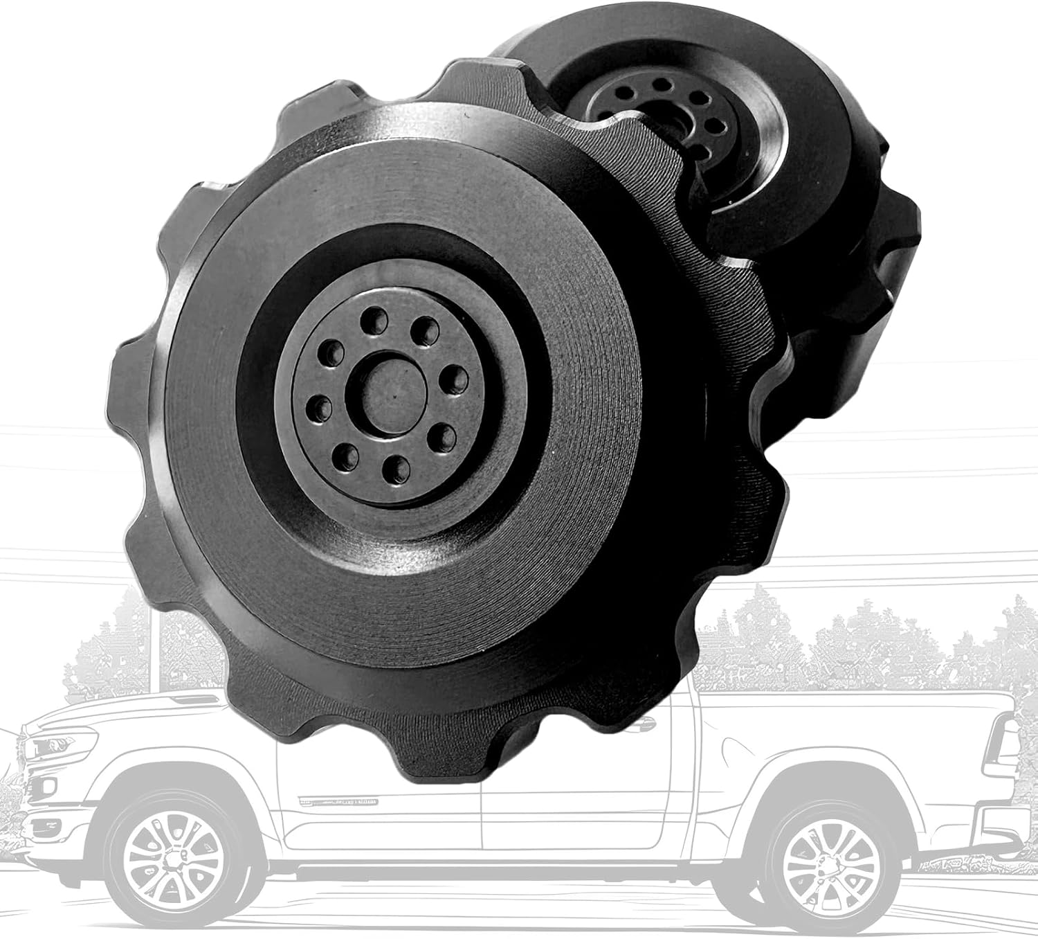 Upgrade Shift knob, 81166 Aluminum Auto Trans Shift Lever Knob,Compatible with 2013-2018 Ram 1500 Accessories (Black)