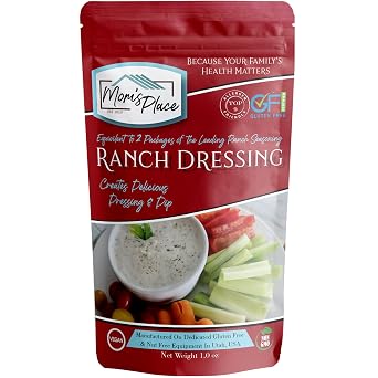 Moms Place Gluten-Free Ranch Dressing Mix, Dairy Free, Non-GMO, 1 oz