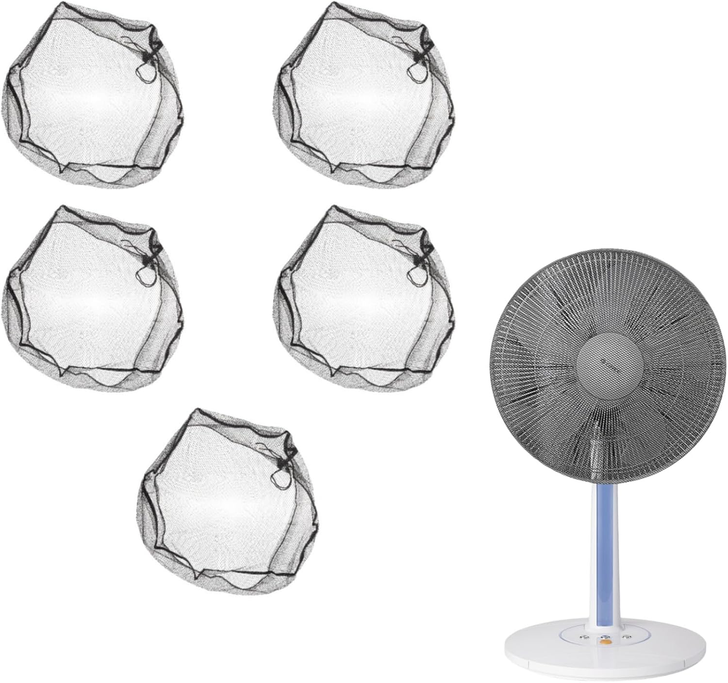 Ciieeo 5pcs Fan Cover Upright Fan Pedestal Dusts Mesh Guard Cover Electric Guard Child Air Conditioning Vertical Polyester (polyester)