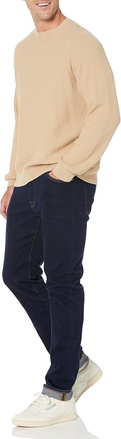 Amazon Essentials Oversized Crewneck Sweater for Men, Textured, Cotton - Image 7