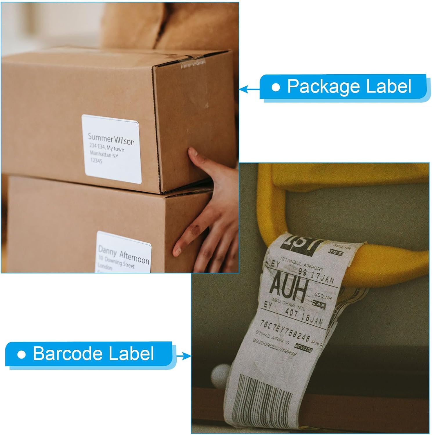 PATIKIL 4.33" x918' (110mmx280m) Wax Thermal Transfer Ribbon, 2 Roll 1" Core Ink Out Barcode Printer Ribbon for Printer Label Coated Paper Tag Printing, Black