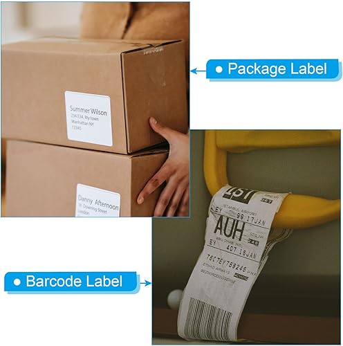 Miniatura 6 de PATIKIL Cinta de transferencia térmica de cera de 3.93 pulgadas x 328 pies (3.937 in x 328.1 ft), 1 rollo de cinta de impresora de código de barras