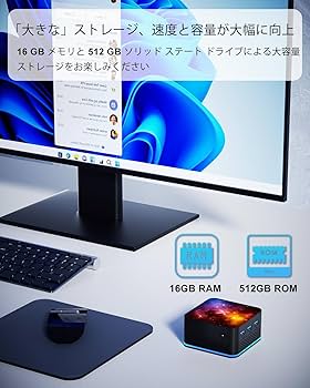 Amazon.co.jp: ミニPC celeron N97（最大3.6GHz）mini PC 16GB
