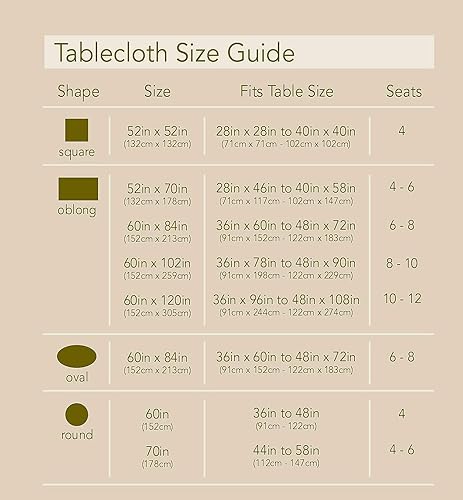 Miniatura 10 de Lintex - Mantel de tela de algodón 100 % para otoño y Acción de Gracias estilo de cabaña - Diseño a cuadrosbloques grandes con colores otoñales,