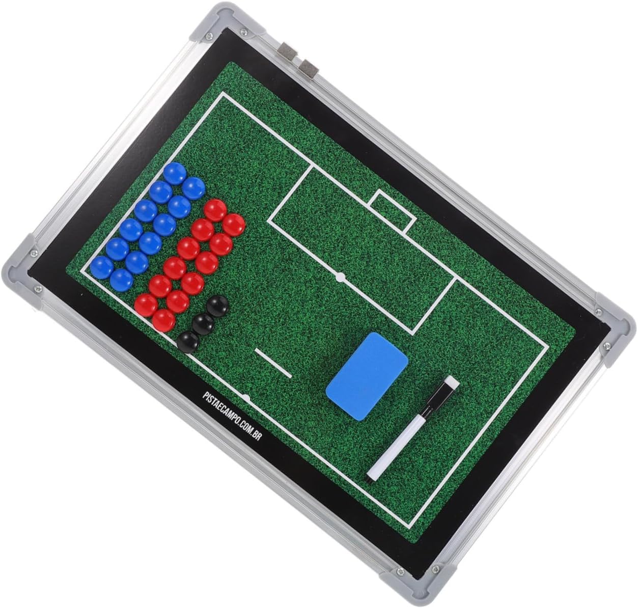 Didiseaon Soccer Coaching Board Aluminum Alloy Tactical Whiteboard with Dry Erase Marker Kit for Football Coaches Training and Match Strategy Planning