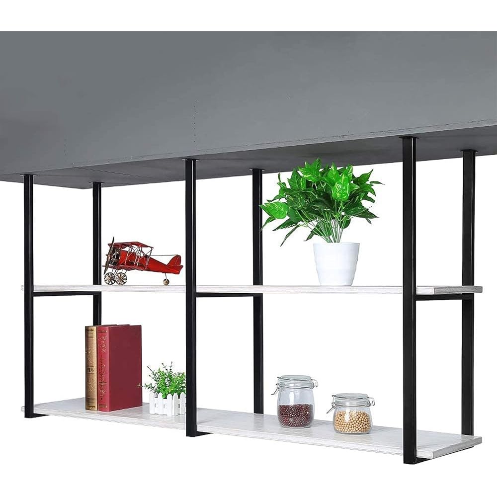 Deckenregal Deckenregal Hängendes Schwimmendes Regal, Industrieller 2