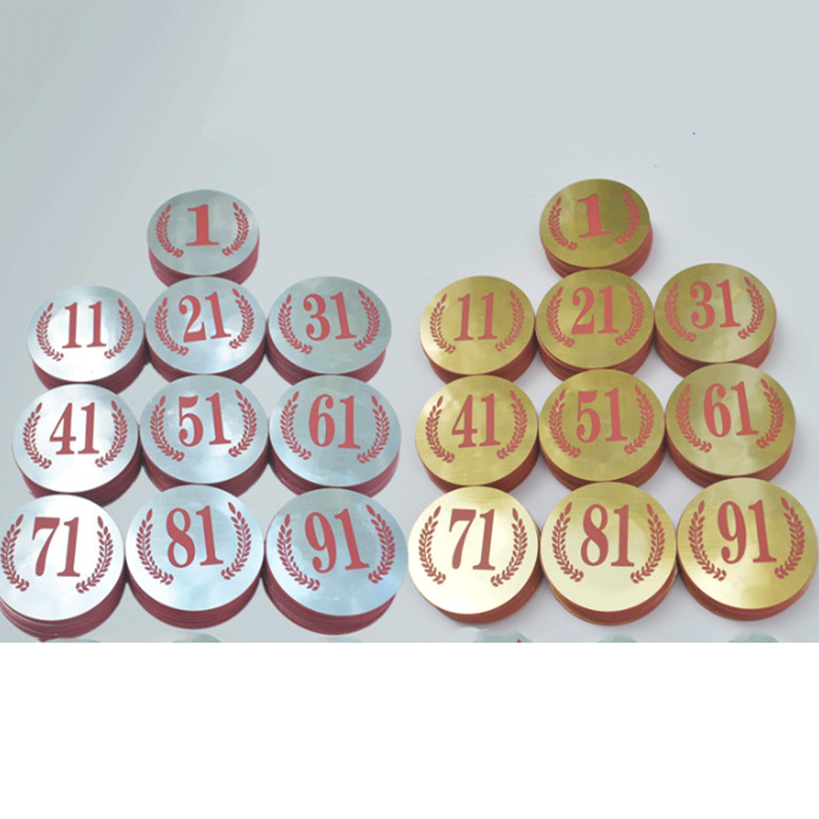 Porte-Cartes de Table à Longue Tige en Acier Inoxydable, 10 pièces, Rond, pour Cartes de siège, Porte-numéro de Table, Pince en métal pour dîners