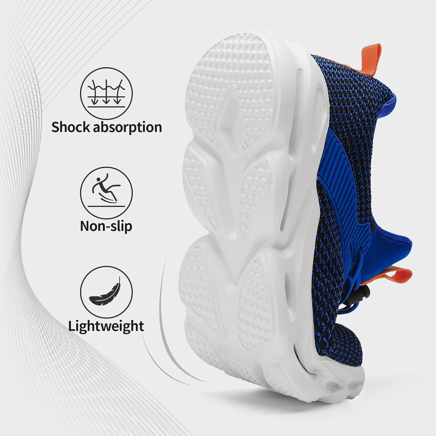 HSQ Boys Girls Tennis Shoes Kids Breathable Sneakers Ultra-Light Athletic Running Shoes for Toddler/Little Kid/Big Kid - Image 6