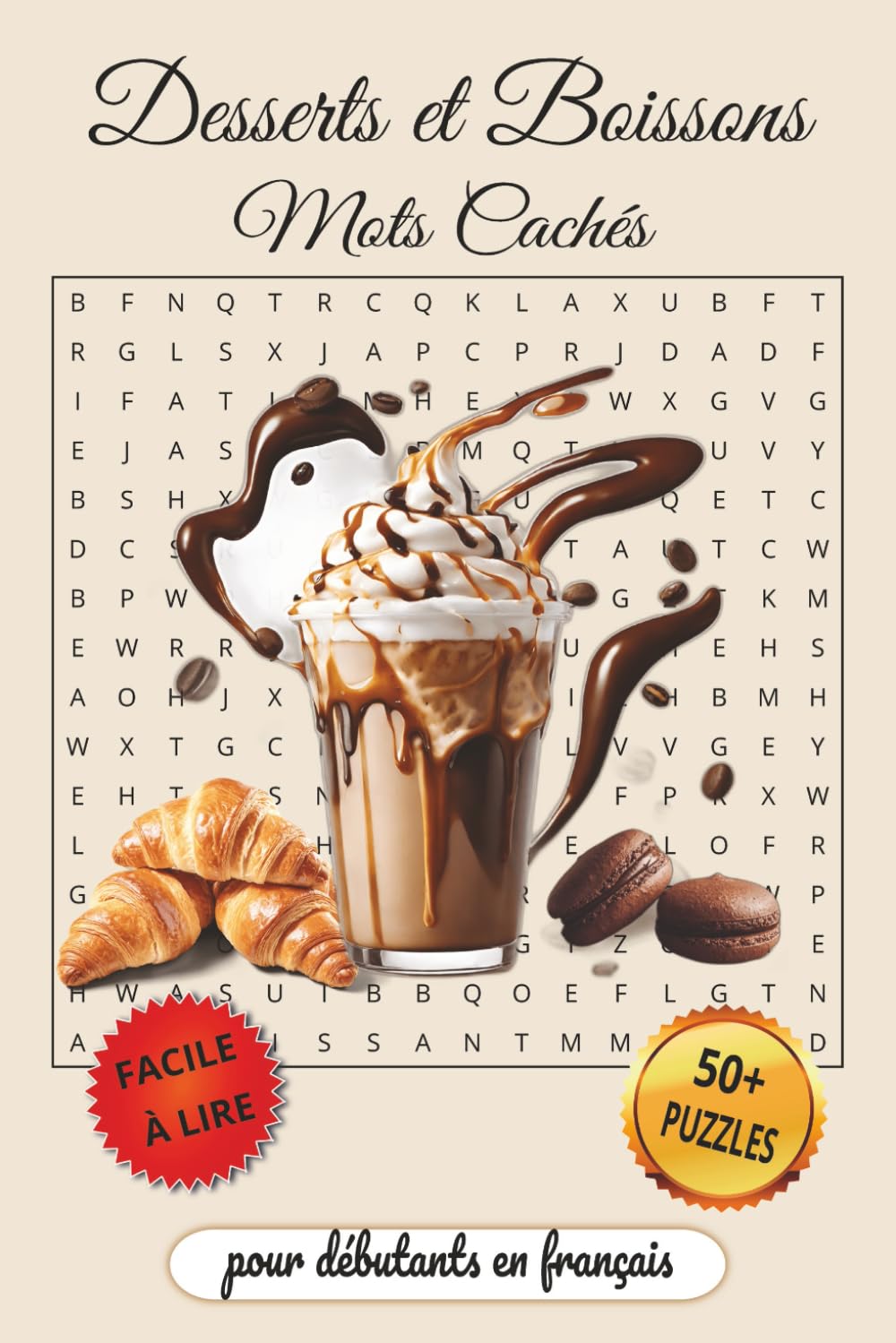 Desserts et Boissons: Mots Cachés pour Débutants