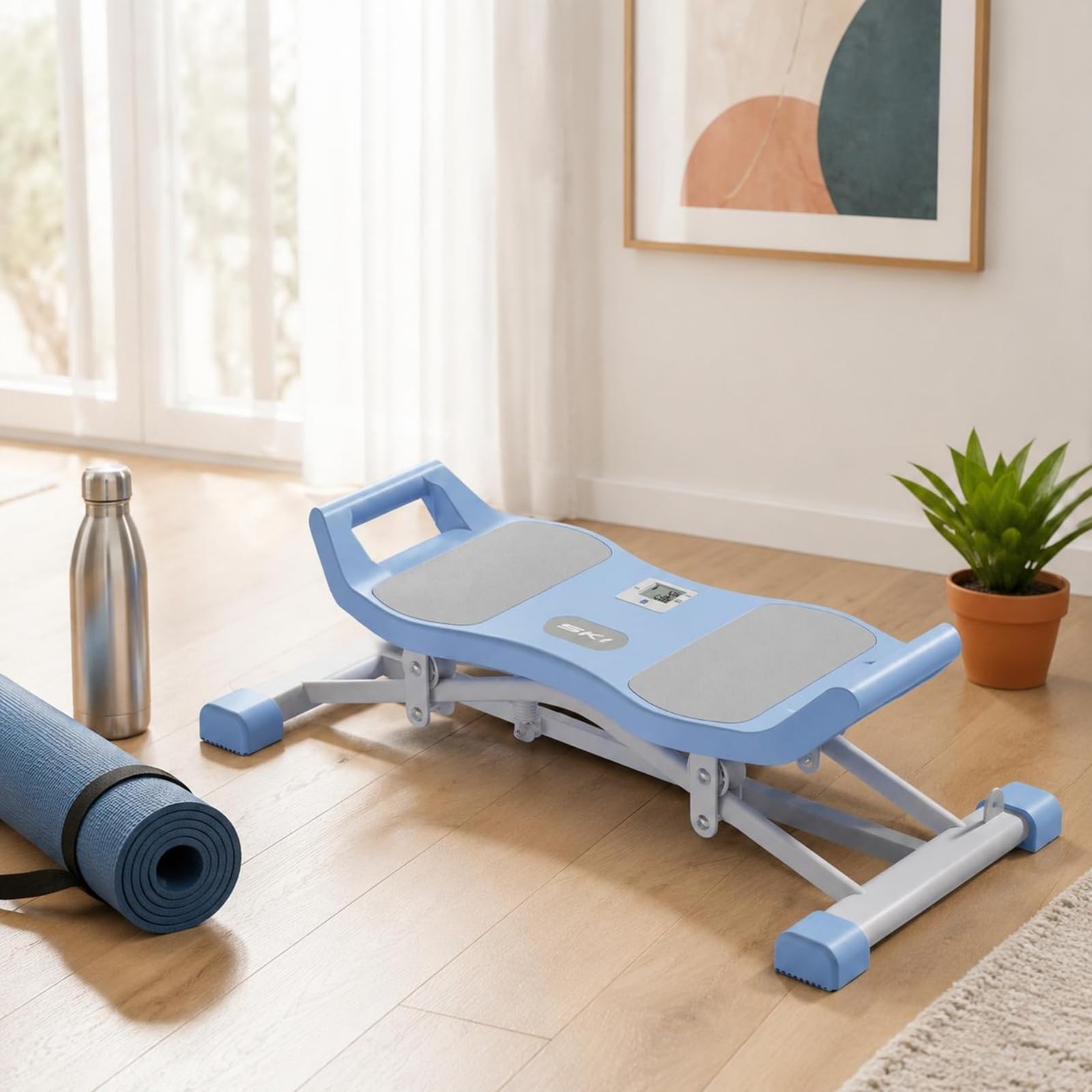 F Fityle Home Fitness Stepper Máquina de Step Doméstica Mini Escalador Twist Stepper con Movimiento Lateral y Cambio de Modalidad de Ejercicio Acero Adecuado para Interiores Constancia Diaria