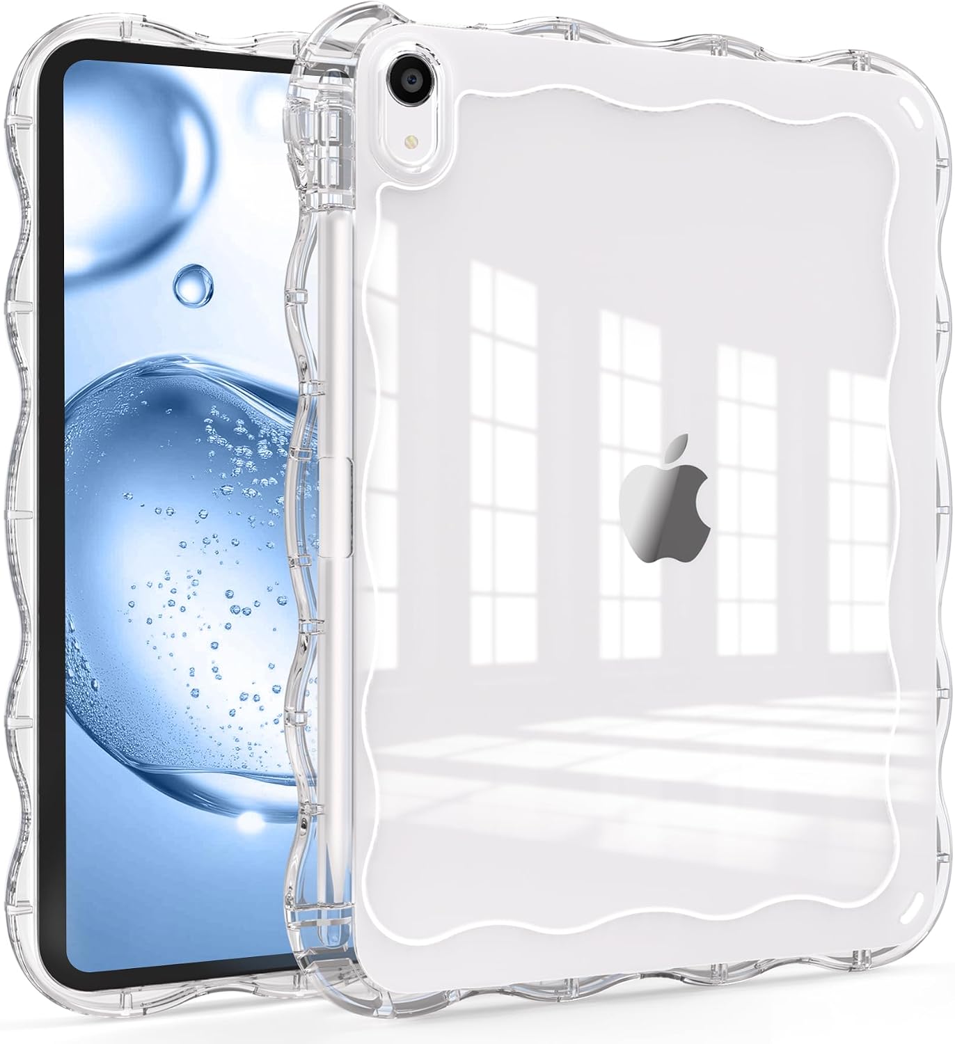 Clear Case for iPad (A16) 11-inch 11th Generation 2025 / iPad 10th Generation 10.9 inch, Wave-Border Soft TPU+Hard PC, Anti-Scratch Ultra Slim Protective Tablet Cover, Shockproof Impact Resistant.