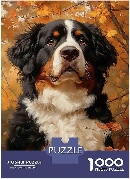 Bouvier Bernois, Puzzle Écologique, Premium, Stimulant, Chien Bouvier Bernois pour Adultes et Enfants +14 Ans, 70x50cm/1000 pièces - 2
