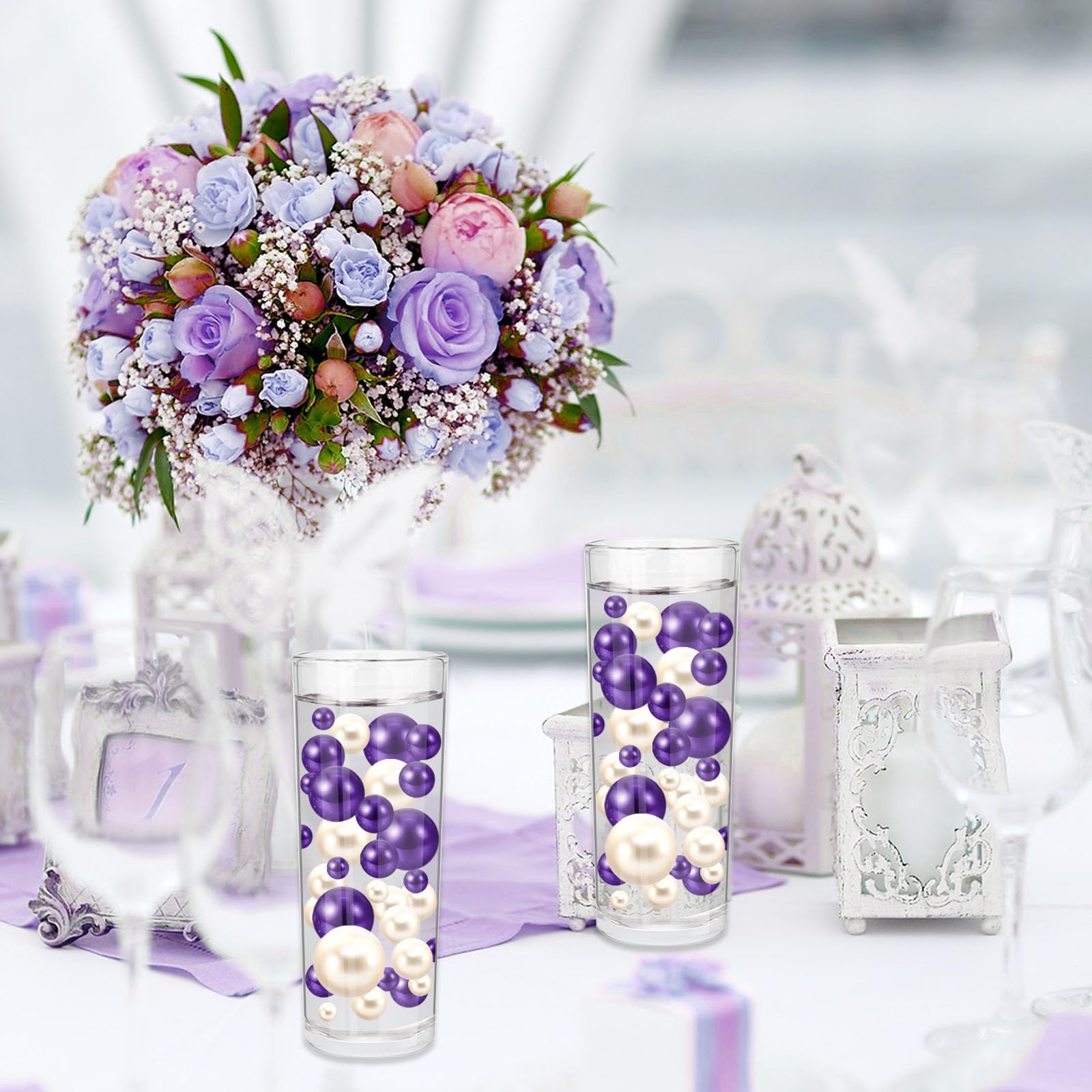 Perlas De Agua 200 Perlas Azules Para Jarrones, Cuentas De Relleno De  Jarrón Azul Para Centros De Esa, Cuentas Bolas De Gel Transparentes, image size:1600x1600