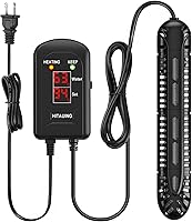 HiTauing 200W Submersible Aquarium Heater with Digital Display, 5 Safety Protections & Suction Cups for 20-40 Gallon Fish Tanks