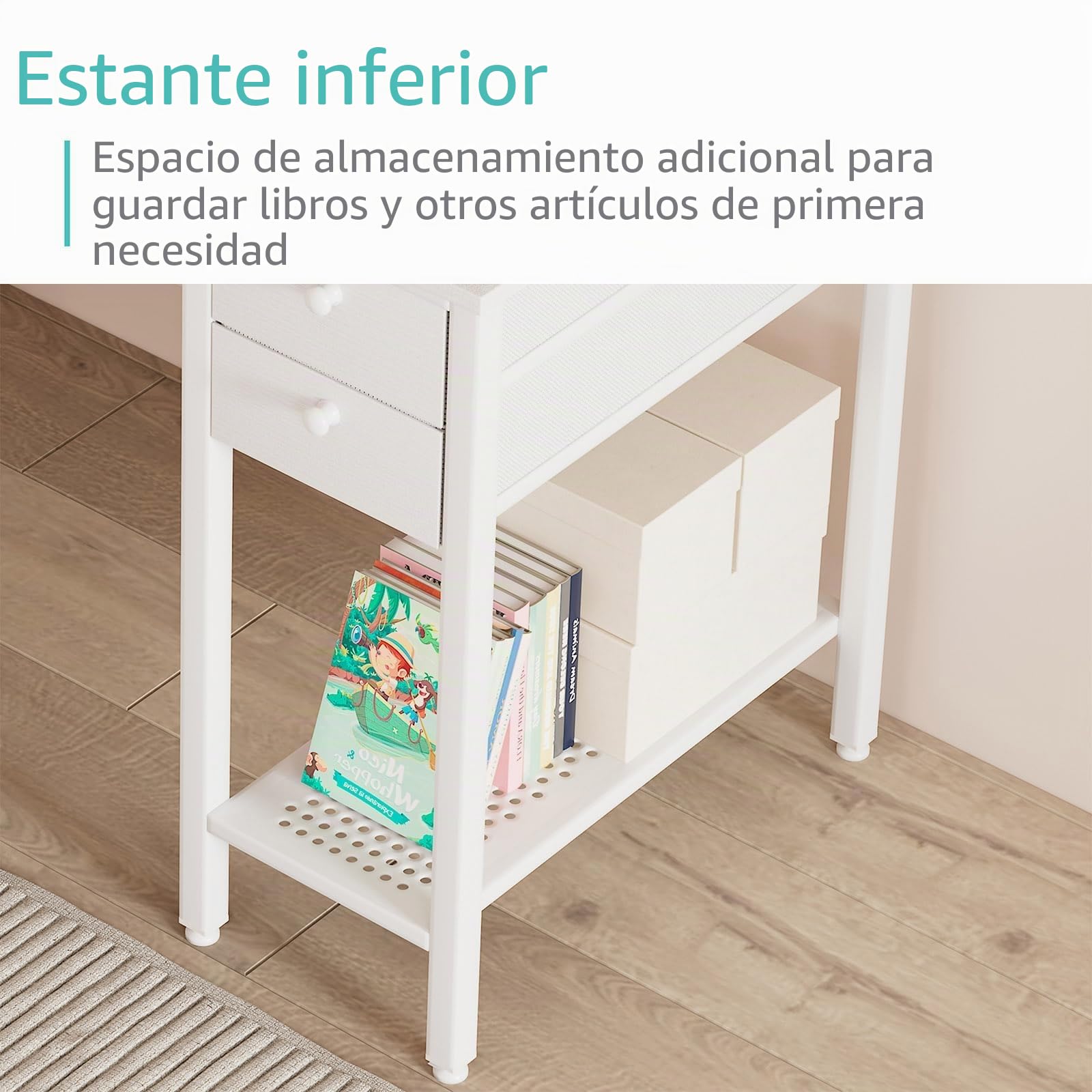 Lufeiya Blanco pequeño escritorio con cajones 100cm escritorio de la computadora para el pequeño espacio oficina en casa niños estudio escritorio PC