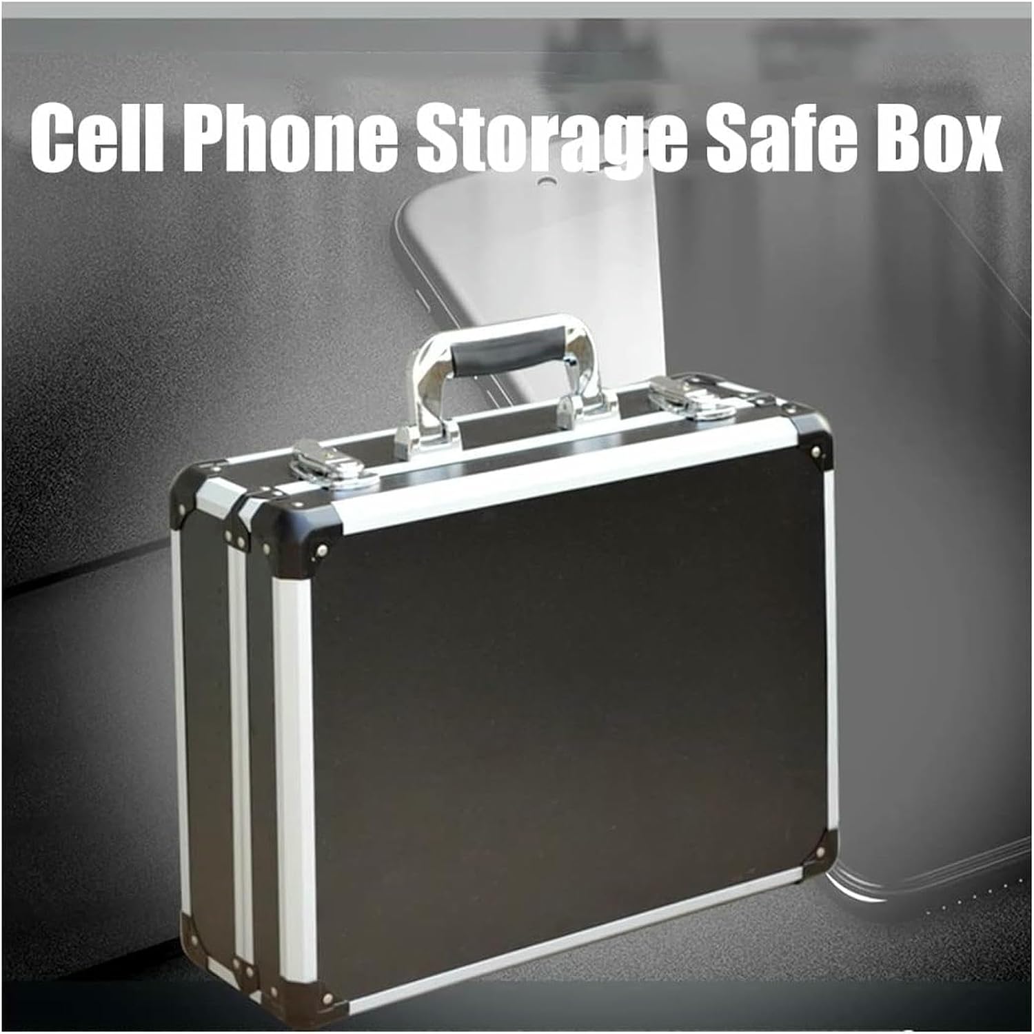 Aluminum Alloy Portable Cell Phone Storage Cabinet, Wall Mounting Numbered Mobile Phone Storage Box Organizer, for School Examination Work Factory~/