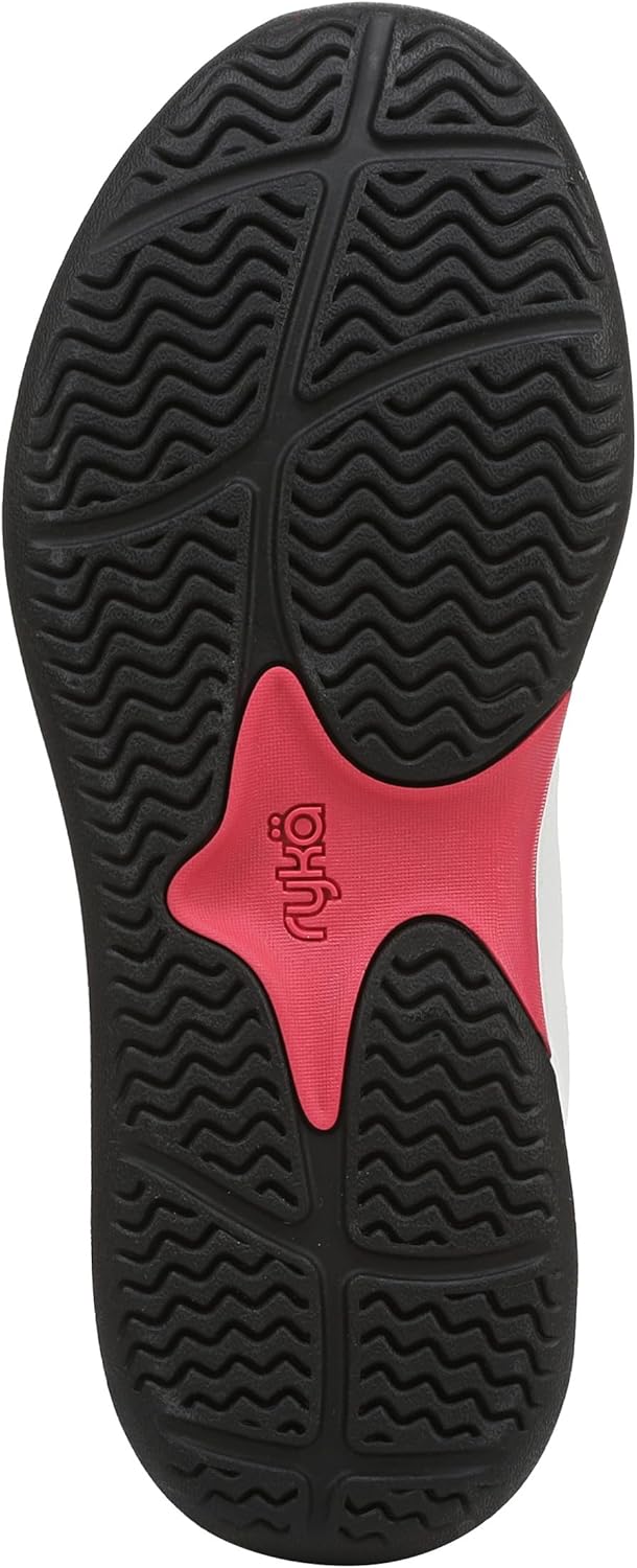 Ryka Women's Court Agility 6 Wide White/Popstar Pink image 3 of 8 B0DJT3L36N