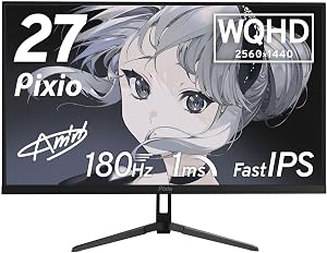 Pixio PX278Wave ブラック（27型・WQHD・180Hz）