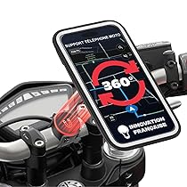 Shapeheart Innovazione francese, supporto magnetico per telefono moto con custodia rimovibile resistente alle intemperie, assorbe le vibrazioni. Supporto per cellulare per moto, scooter, accessori