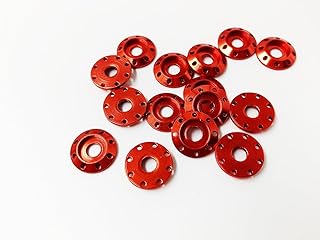 BingSHH Washers for Bolts/Screws Aluminum Anodized Fender Washer Assortment Engine Bay Fairing Bolt Kit Metal Accessories M6 15Pcs Applicable to Drones/Toys/RC/FPV/PC/Locomotive e…
