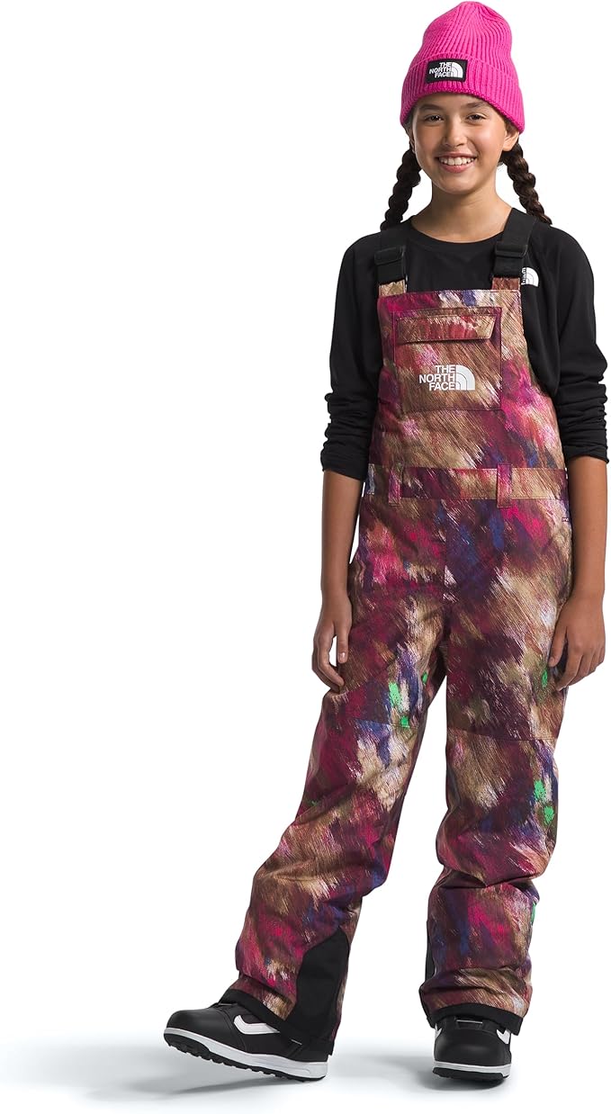 The North Face Freedom Insulated Bibs for kids.