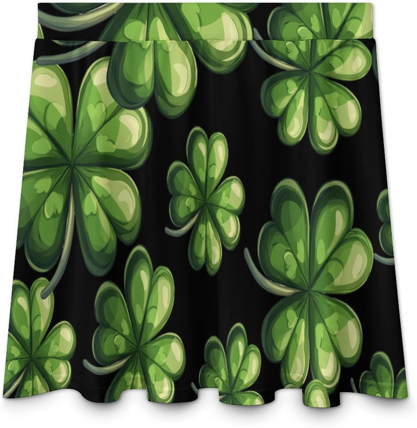 St. Patrick's Day Shamrock Clover Women Tennis Skirt Print Golf Skirts Mini Casual Workout Skorts