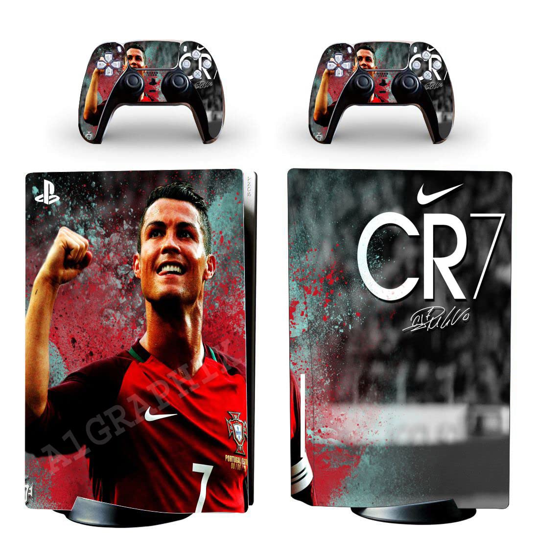 A1GRAPHIX Skin Protector for Console Wrap Sticker Skin with 2 Wireless Controller Decal P [Video Game] (B09KNYYVXG) Amazon Price History, Amazon Price Tracker