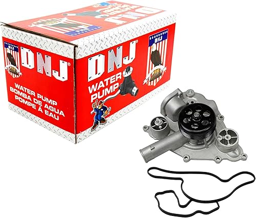 DNJ Bomba de agua WP1160 para Chrysler 2005-2010, Dodge, Jeep 300, Challenger, Charger 5.7L-6.1L V8 16V OHV 345cid