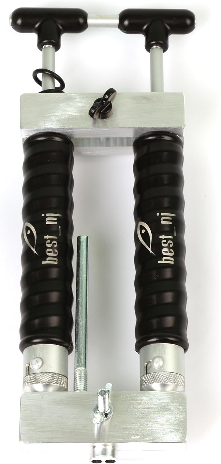 2 x 45 Milliliter Aluminum Twin Dual Injector Mixing Set for Soft Plastic Fishing Lure Mold (Locking Nozzle)