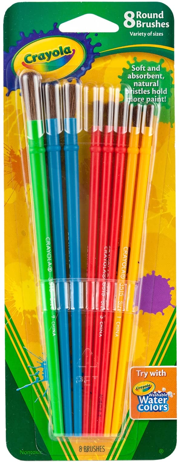 Pinceaux loisirs créatifs Crayola 05-3516 pour dessiner le mercredi après-midi