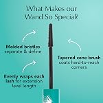 Thrive Causemetics Liquid Lash Extensions Mascara, Tubing Thrive Mascara Lengthening, Volumizing & Curling, Smudge Proof, Washable, No Clumping or Flaking, Vegan & Cruelty Free, Crystal (Brown Black)