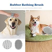 Vista 5 de Cepillo de aseo para gatos – Cepillo de baño de silicona para gatos y perros, cepillo de baño para perros y gatos, 3 cepillos limpiadores de pelo