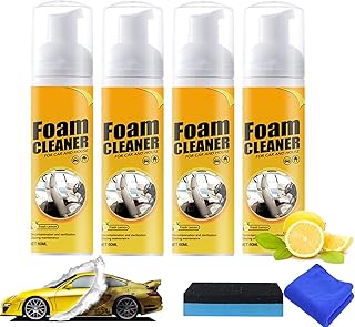 Traveltopp Foam Cleaner, Homezore Multipurpose Foam Cleaner, Car Restoring Spray, Car Magic Foam Cleaner, Powerful Decontamination Foam Cleaner for Car (4Pcs,100ML)