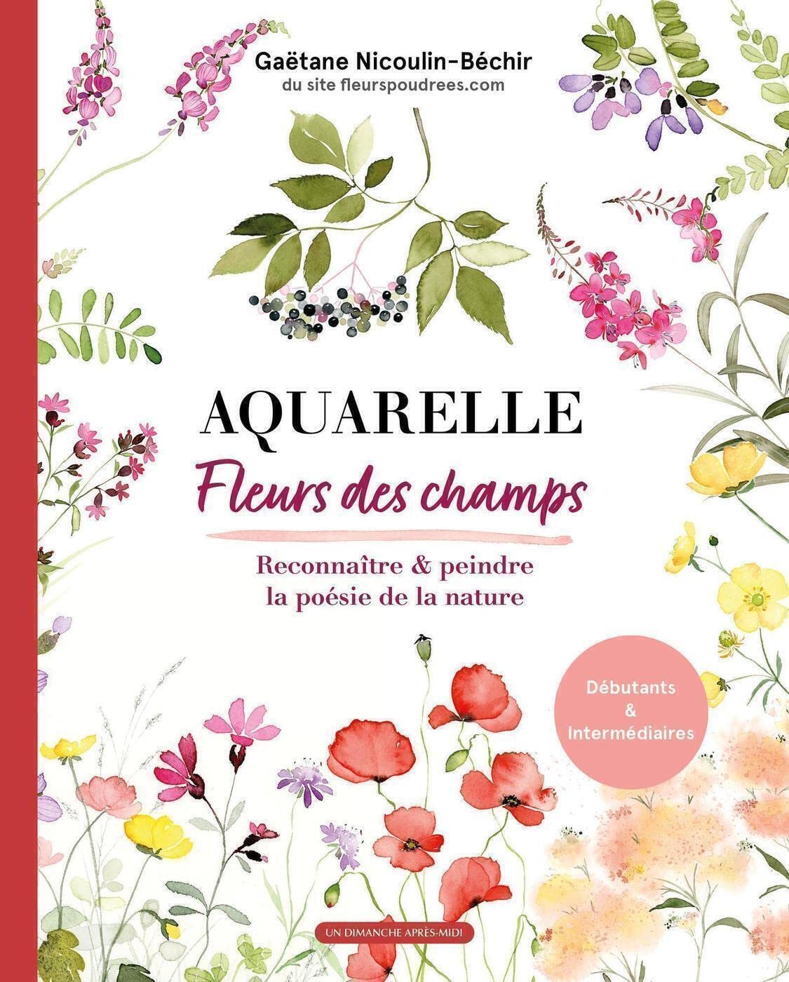 Aquarelle fleurs des champs : la méthode simple pour reconnaître la flore et réussir ses peintures
