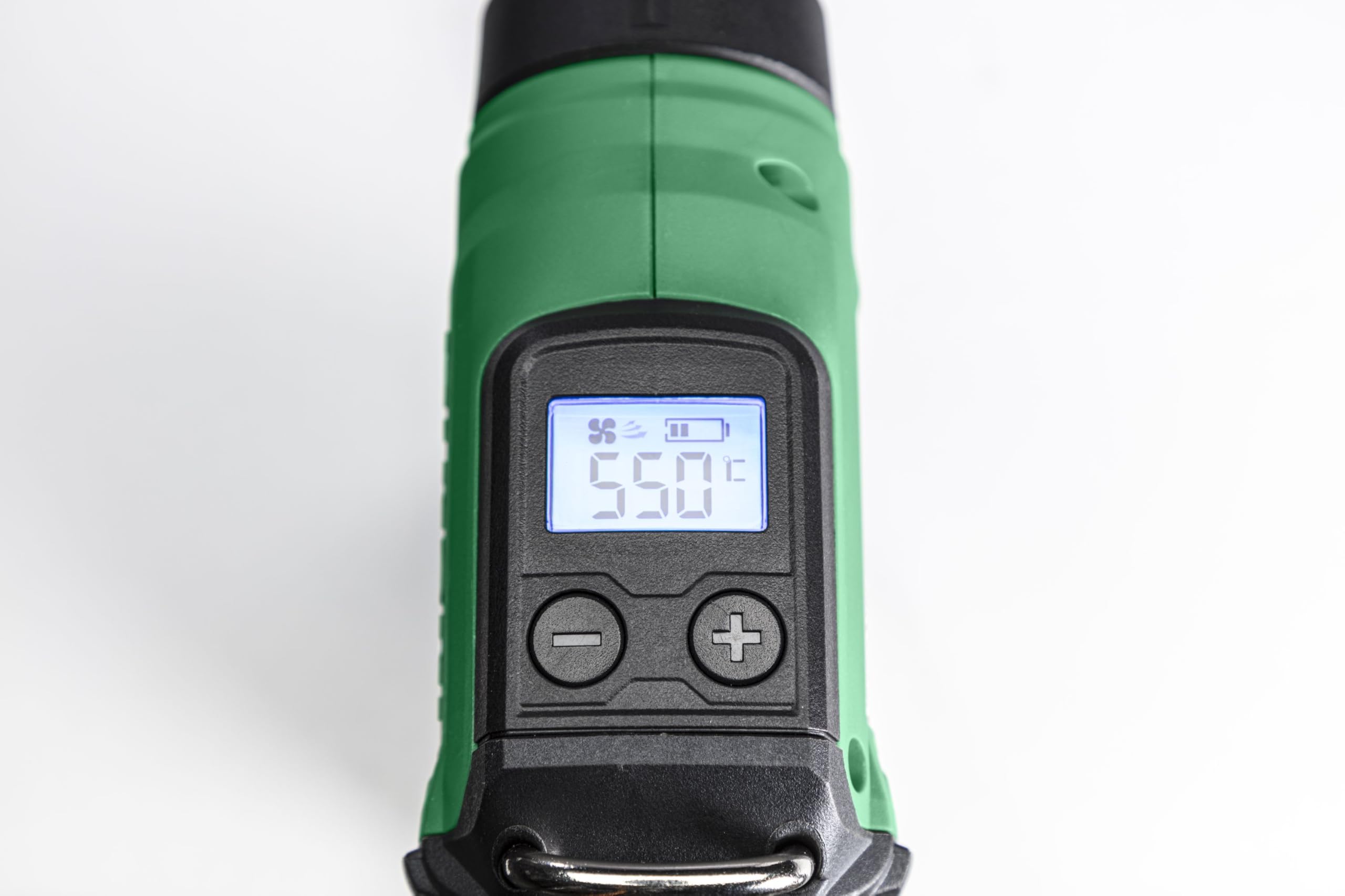 HiKOKI Akku-Heißluftgebläse RH18DAW4Z, 18 V, bis zu 550 °C, Heißluftpistole | Inklusive Düsen, Einstellung der Temperatur in 10°C-Schritten, einfacher Düsenwechsel, großes LCD-Display, 2 Luftmengenstufen