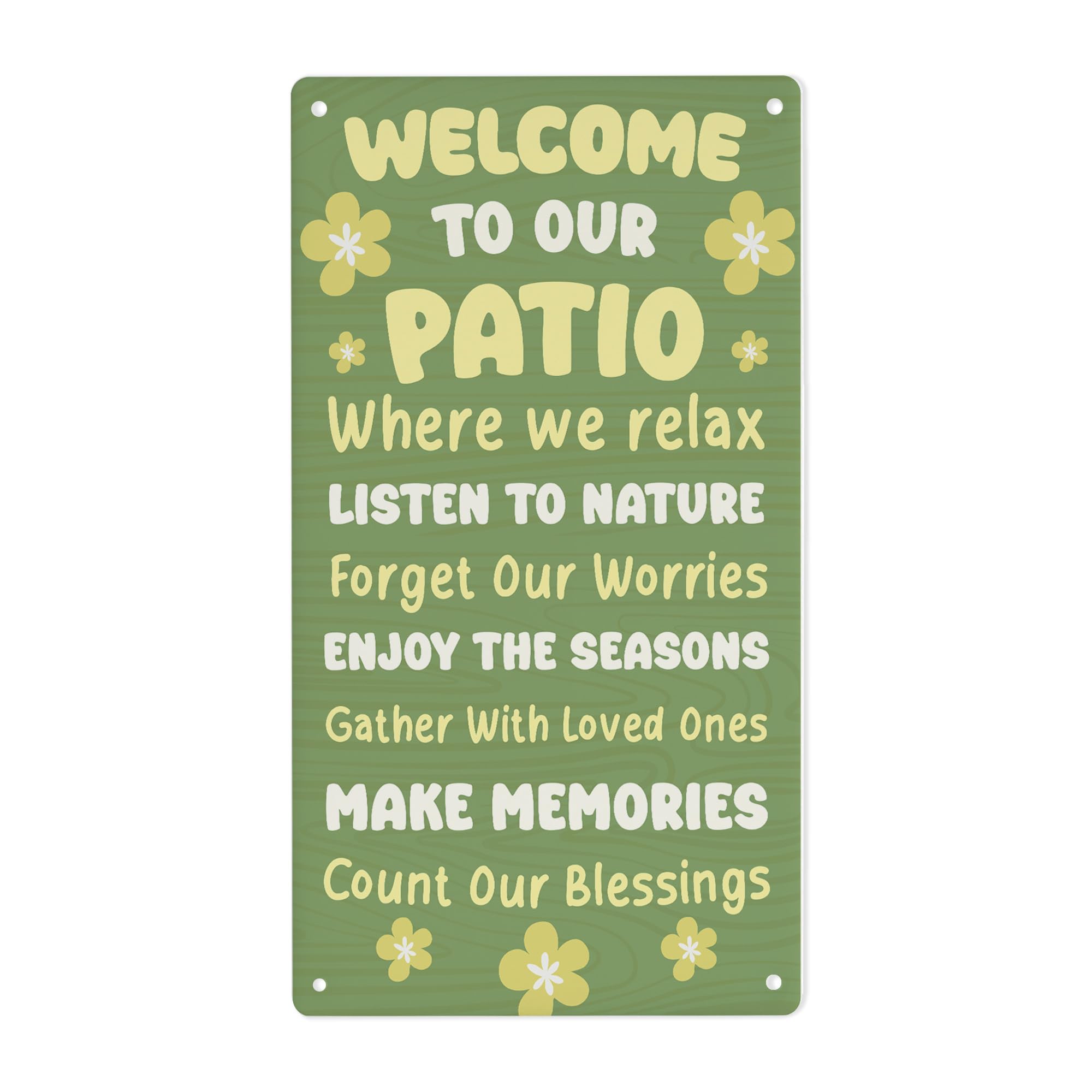 Red Ocean Welcome To Our Patio Hanging Wall Door Sign Outdoor Signs For Garden Yard 22x12cm Acrylic Garden Summerhouse Shed Plaque Gifts For Him Her Women Men Gardener Gifts