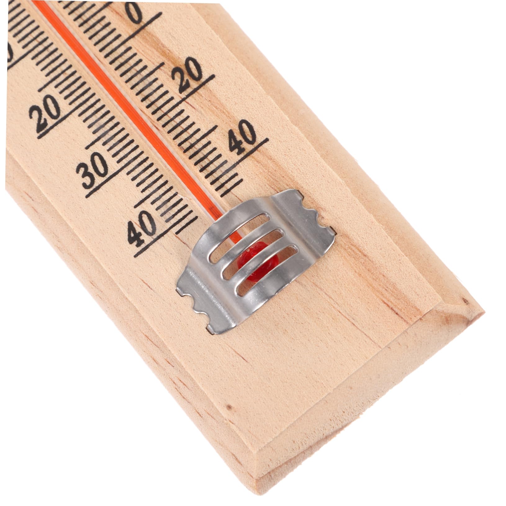 Lot de 3 Thermomètres en Bois pour Intérieur et Chambre de Bébé, Appareil de Mesure de Température Design Suspendu, Style Classique et Simple