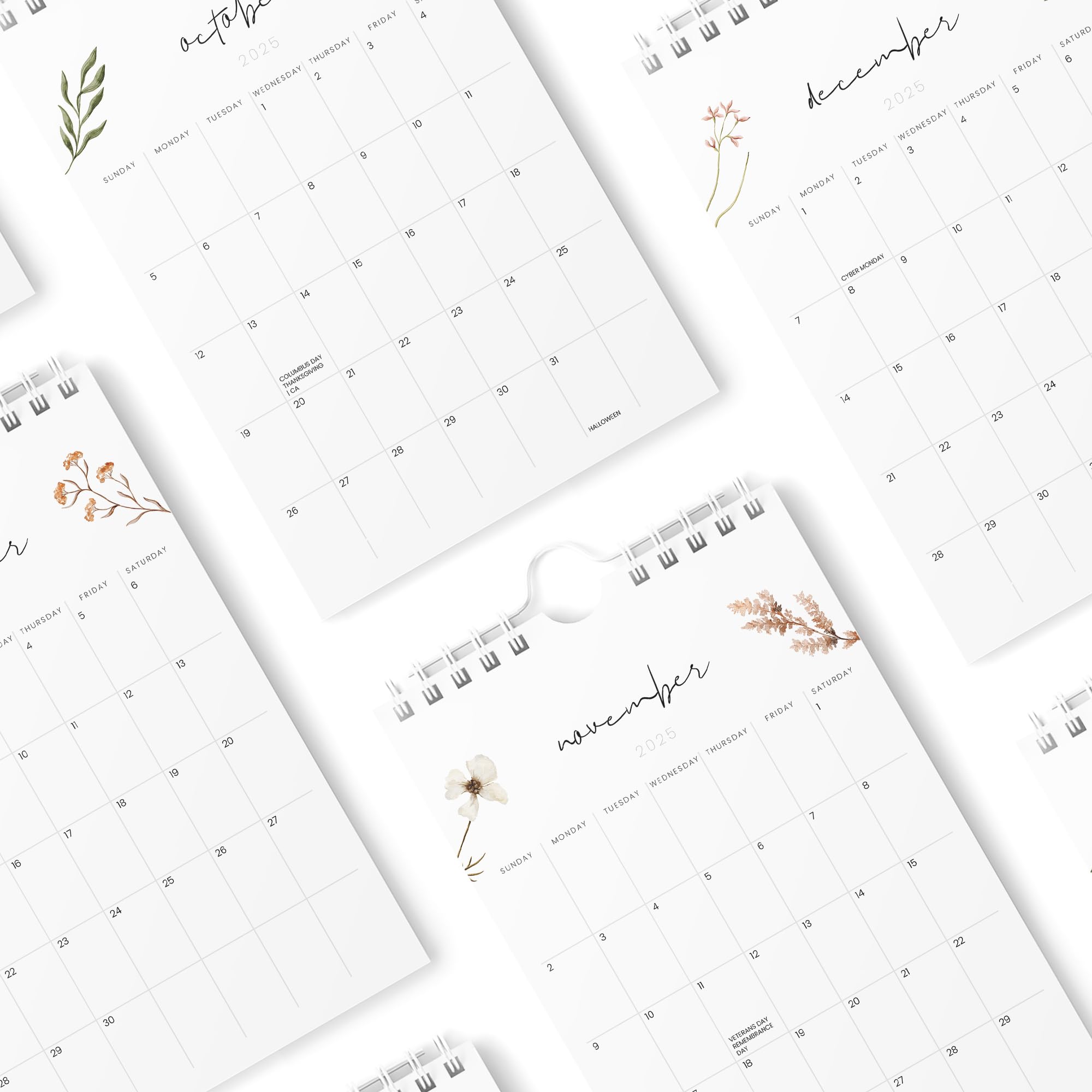 Karto Mini calendario de pared 2025-2026, vertical, de 6 x 9 pulgadas, de julio de 2025 a diciembre de 2026, pequeño, versátil y fácil de planificar, con el calendario mensual de escritorio estético