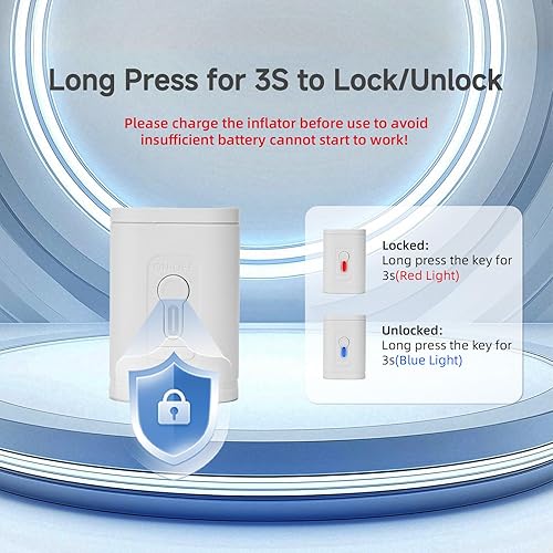 Miniatura 2 de Mini bomba de aire eléctrica portátil para inflables, 5 boquillas universales, inflador recargable, inflador rápido, desinfla flotadores de piscina,