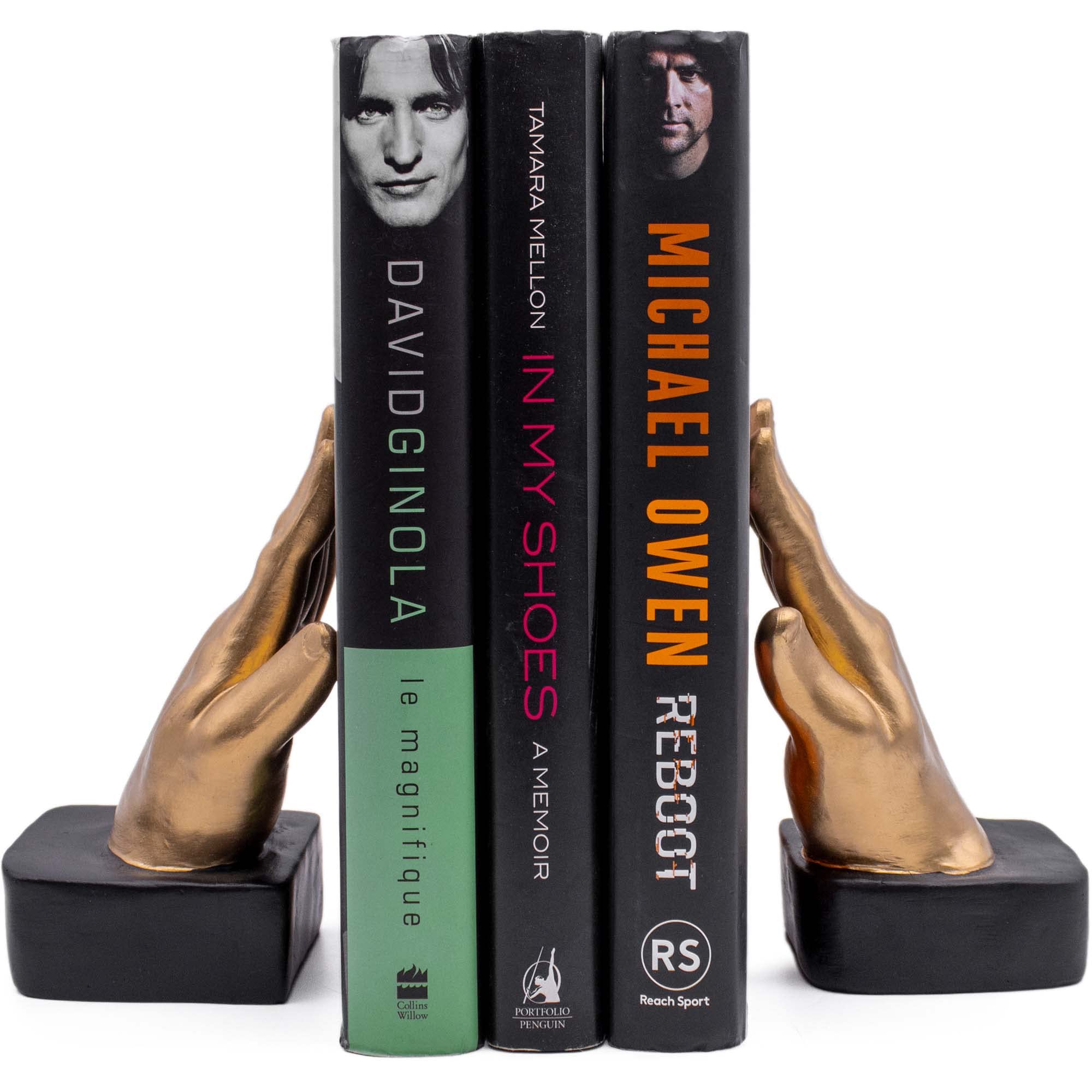 Maison Des Cadeaux Hands Polyresin Open Palm Reading Bookends Book Holder Stand